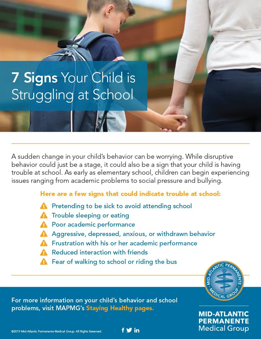 7 Signs Your Child is Struggling at School