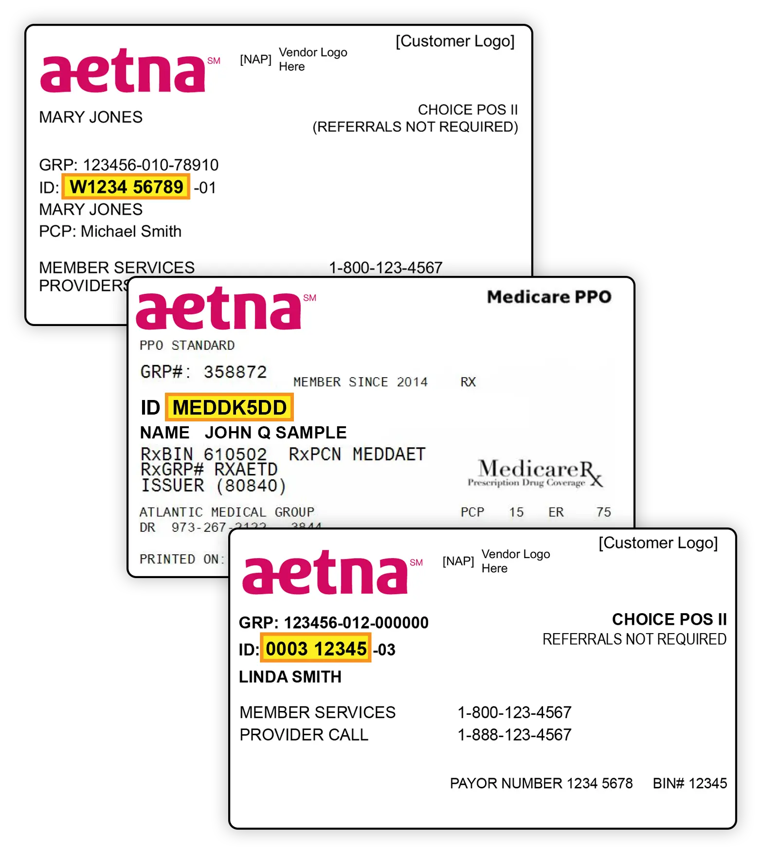 Aetna Health Card Policy Number