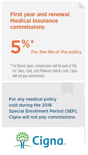 Cigna strips commissions from agents for 2016 health plans