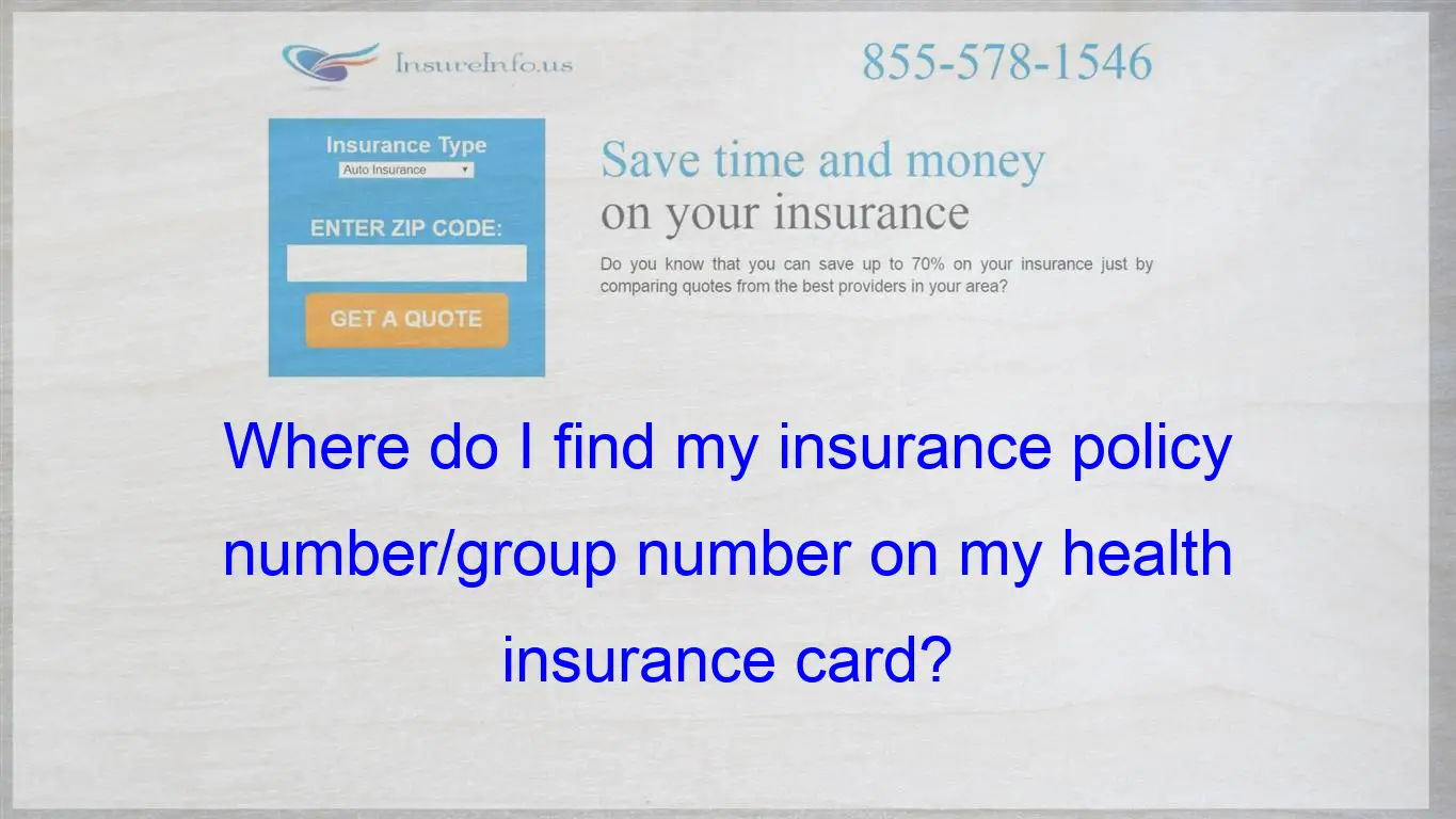 Group Number On Insurance
