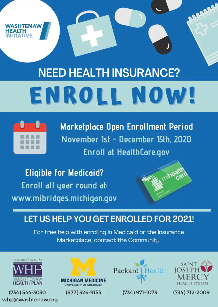 Health Insurance Marketplace Open Enrollment is Nov. 1 to Dec. 15