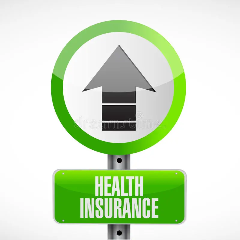 Health Insurance Road Sign Concept Stock Illustration