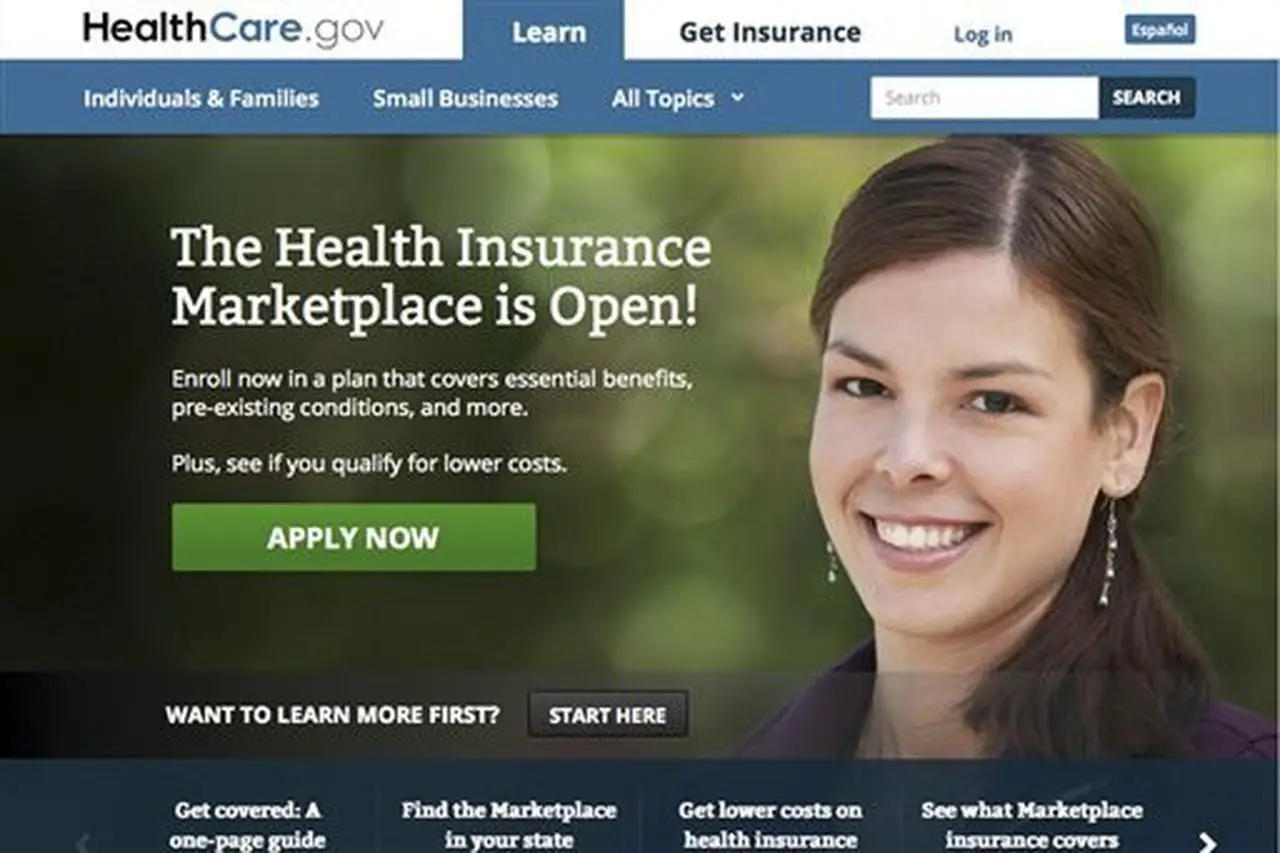 Healthcare.gov website model 