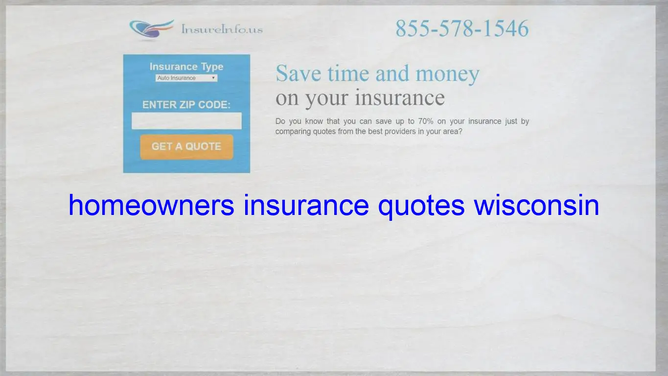 homeowners insurance quotes wisconsin