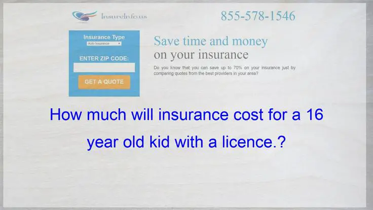 How much will insurance cost for a 16 year old kid with a ...