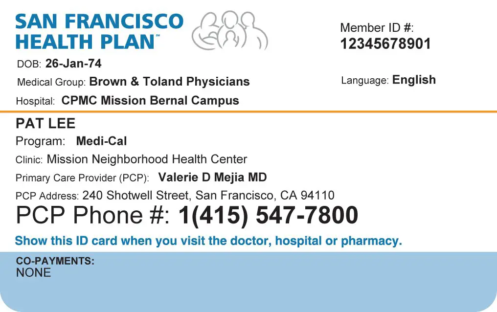 ID Cards â San Francisco Health Plan