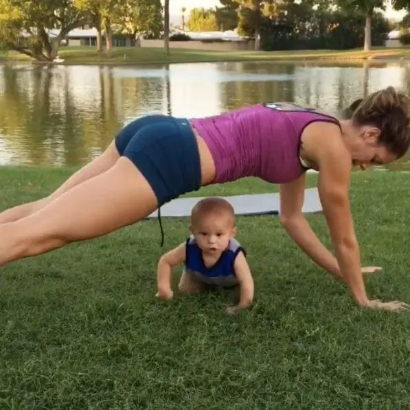 Mom Stays Fit by Making Her Baby Her Workout Partner