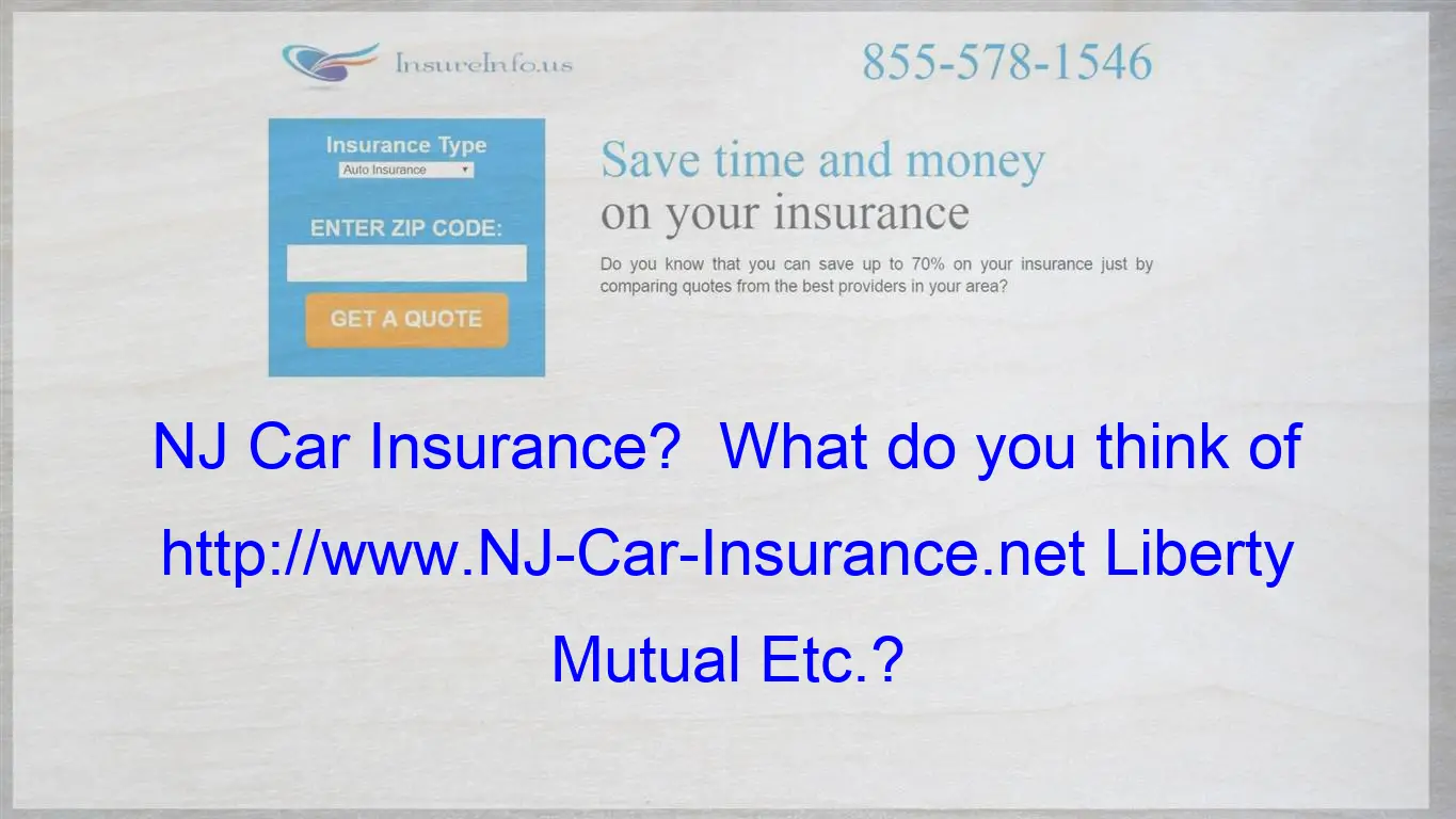 NJ Car Insurance? What do you think of http://www.NJ