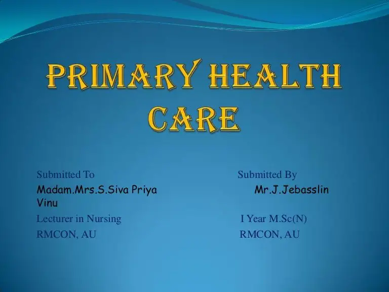 Primary health care copy