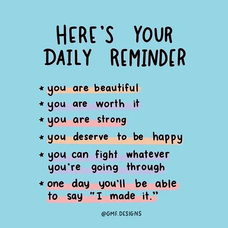 Thought of the day Heres your daily reminder  You are beautiful  You ...